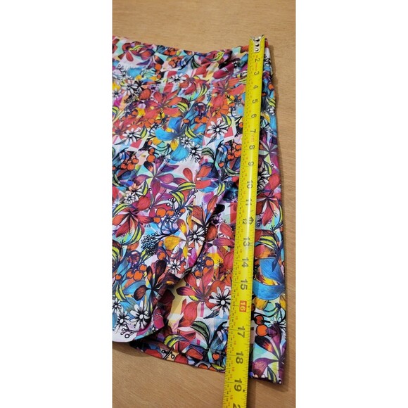 Dona Jo Performance Skirt Skort Tennis Floral Colorful Womens Size 3(XL) - Picture 9 of 12